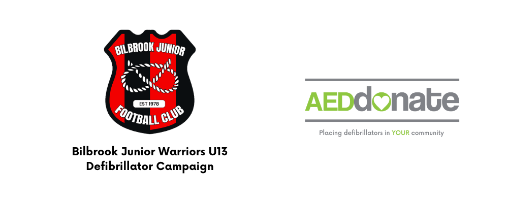 Bilbrook Junior Warriors U13 Defibrillator Campaign
