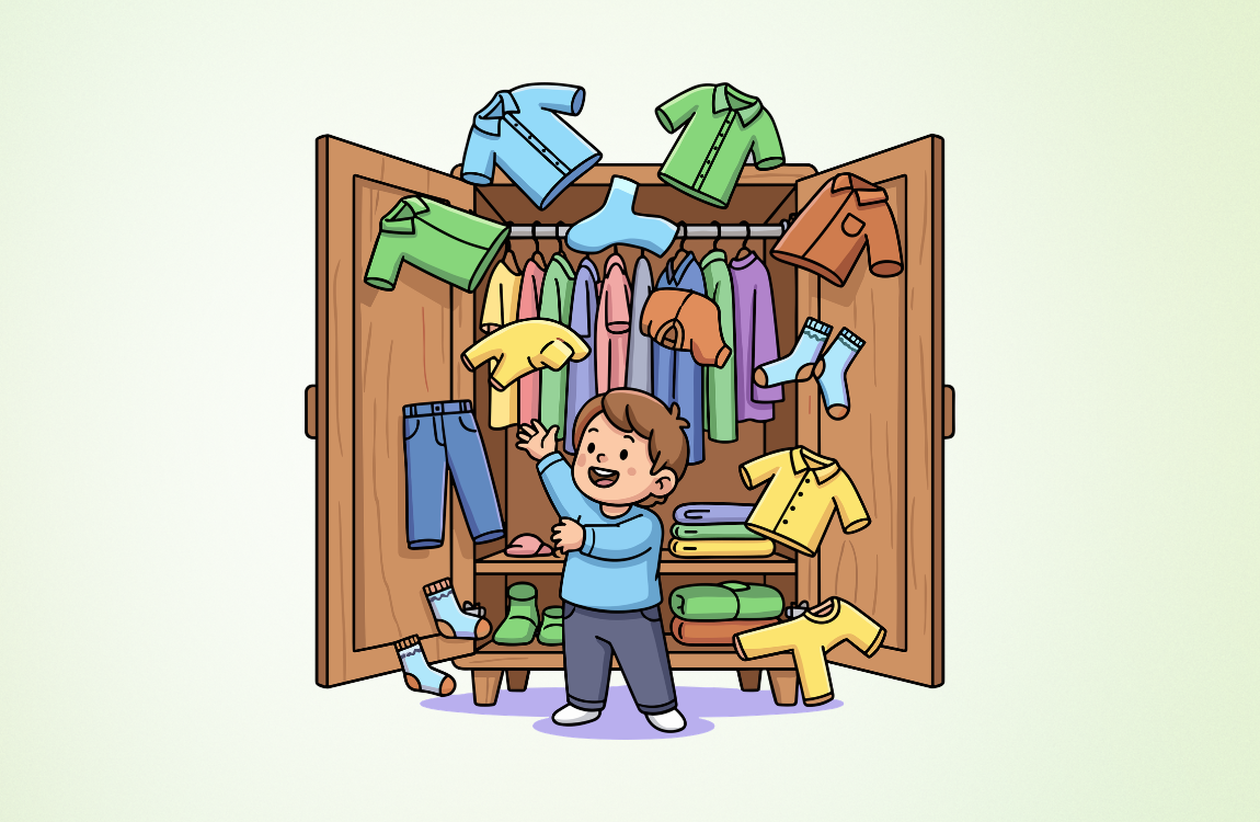 AEDdonate Own Clothes Day illustration